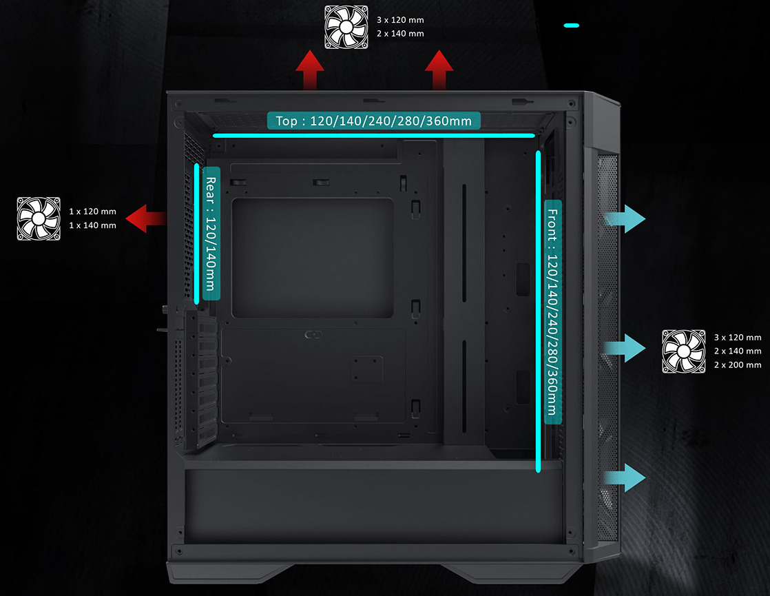 Xigmatek Vera Tempered Glass Mid Tower Case