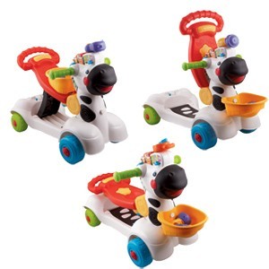 Vtech - Animal Fun 3 in 1 Zebra Scooter image