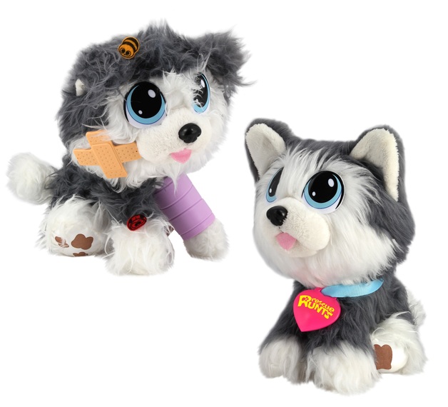 rescue runts husky plush dog