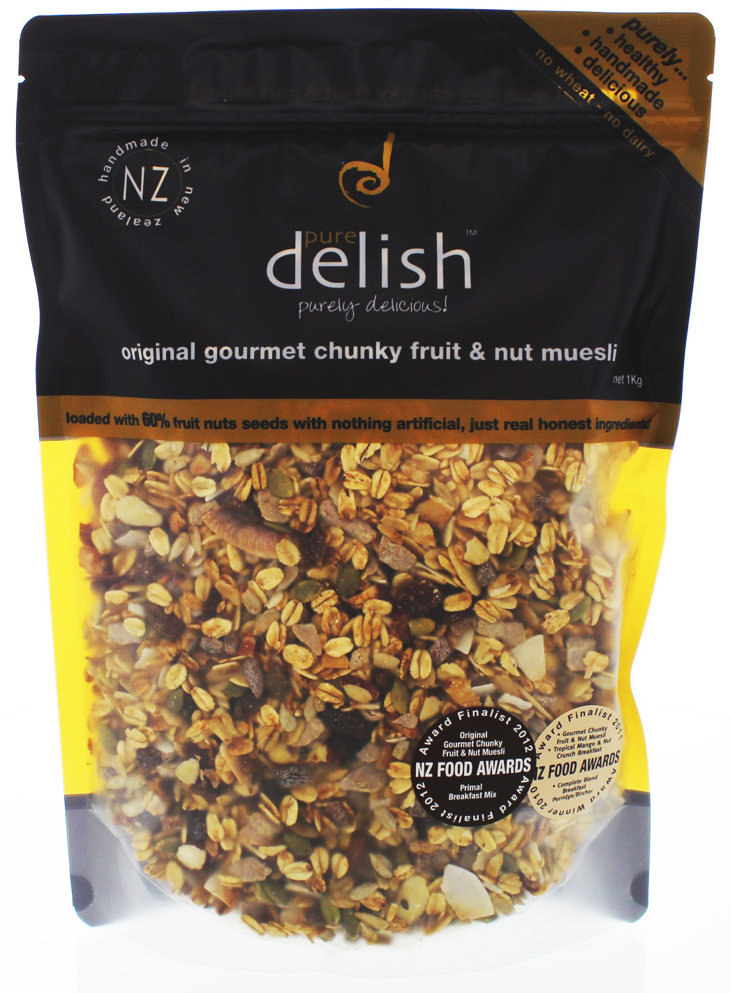 Pure Delish Chunky Fruit and Nut Muesli 1kg at Mighty Ape NZ