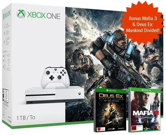 Xbox One S 1TB Gears of War 4 Console Bundle image