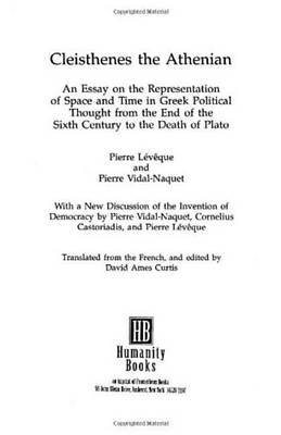 Cleisthenes The Athenian by Pierre Vidal-Naquet image