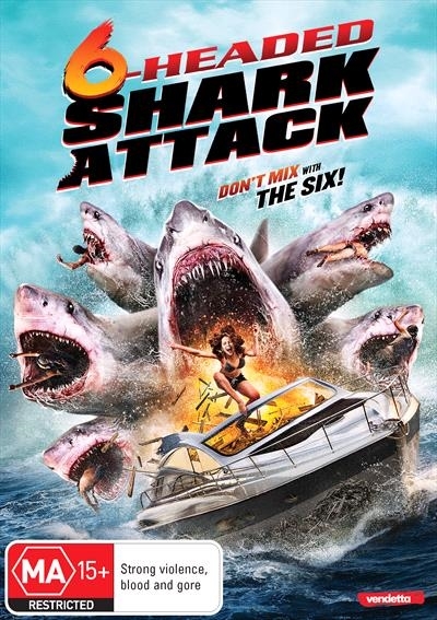 6 Headed Shark Attack on DVD image