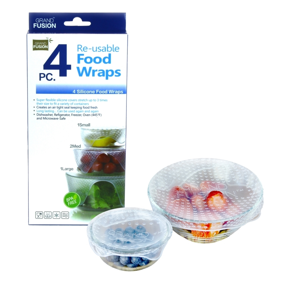 Grand Fusion: Silicone Food Wraps (4 Pack) image