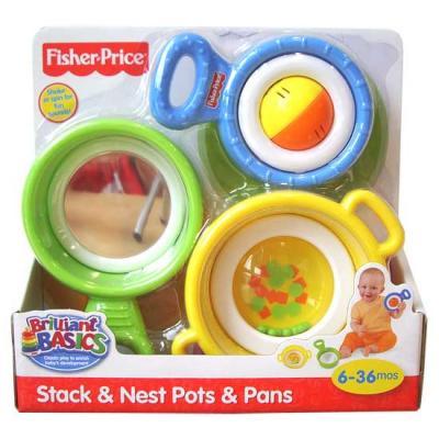 Fisher Price Brilliant Basics Stack & Nest Pots & Pans