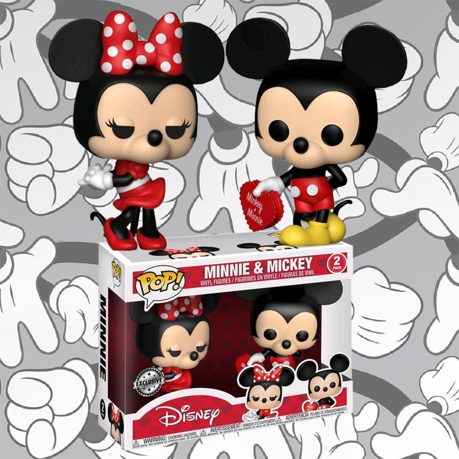 mickey and minnie funko pop 2 pack