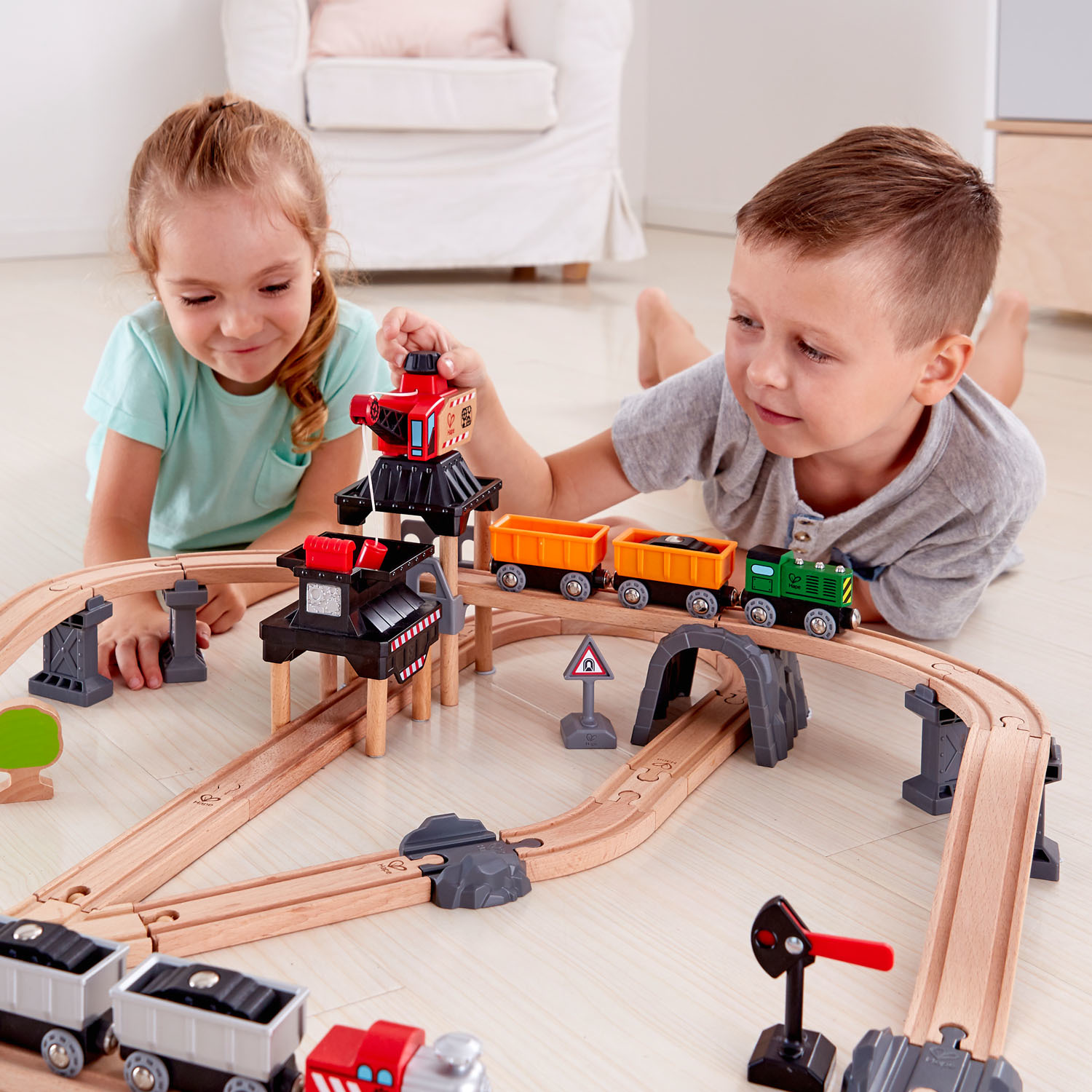 Hape: Mining Loader - Wooden Railway Set image