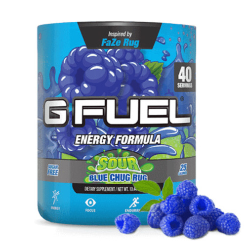 G FUEL Energy Formula - Sour Blue Chug Rug (40 Servings) image