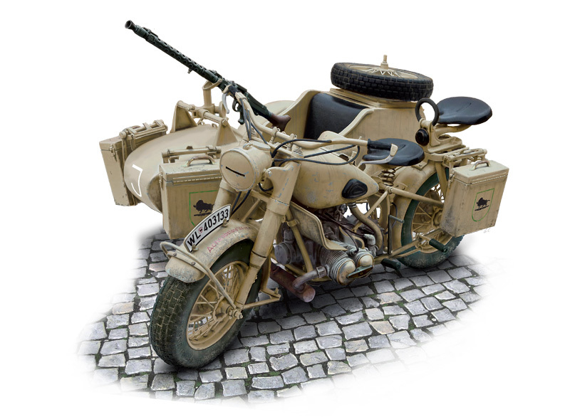 1/9 German Military Motorcycle Model Kit at Mighty Ape NZ