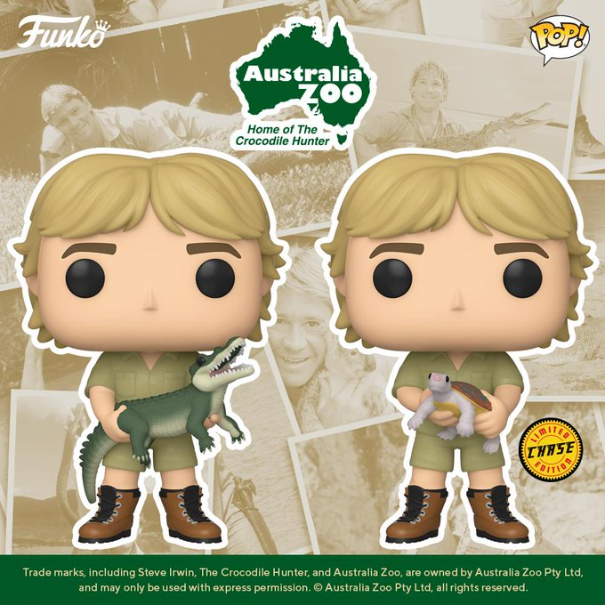 Crocodile Hunter - Steve Irwin Pop! Vinyl Figure (with a chance for a Chase version!) image