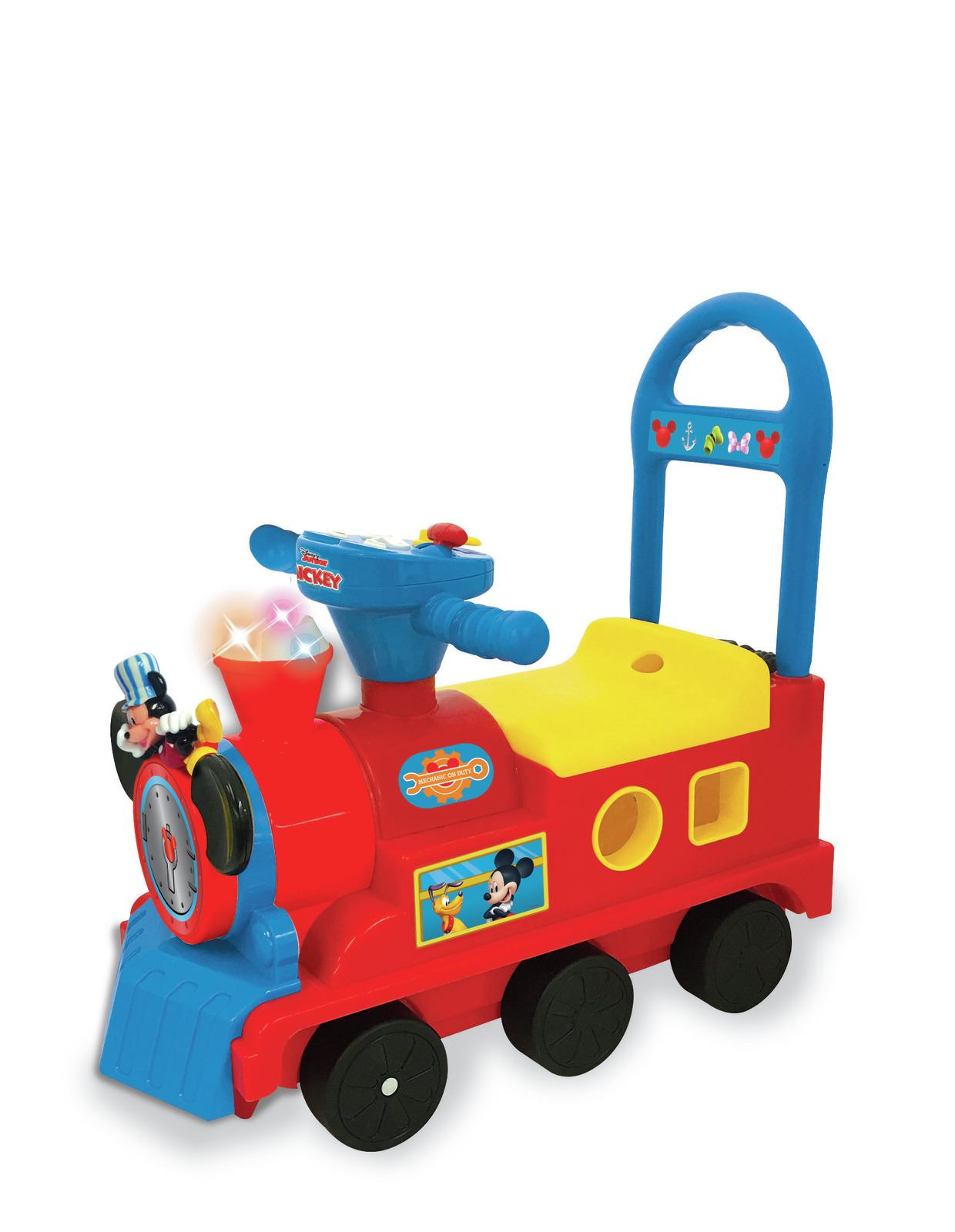 Kiddieland: Play & Sort Train Activity Ride-On - Mickey Mouse image