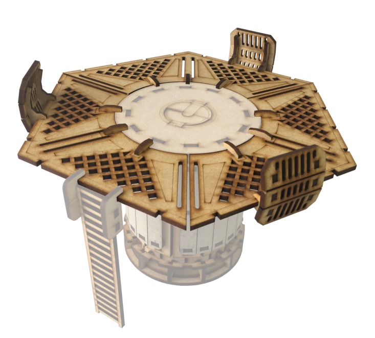 TTCombat: Tabletop Scenics - Sector 3 Chem-Vat Platform image