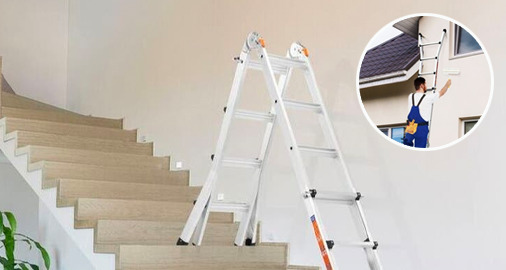 Certa 4.49 m ultimate multipurpose aluminium foldable telescopic ladder best sale