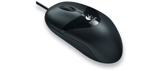 Logitech Optical Mouse  - Black