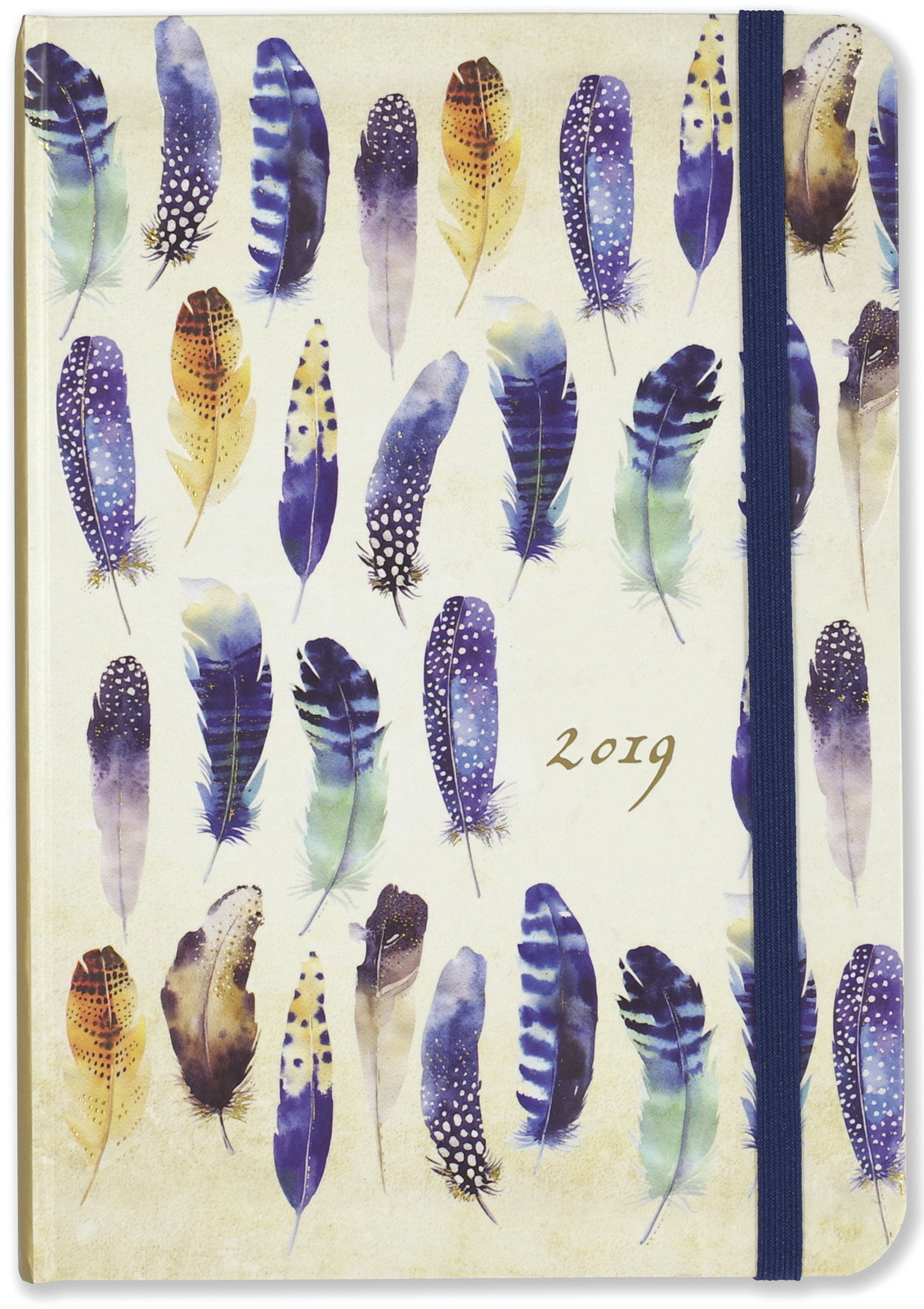 Peter Pauper: Feathers 16 Month 2019 Compact Diary image