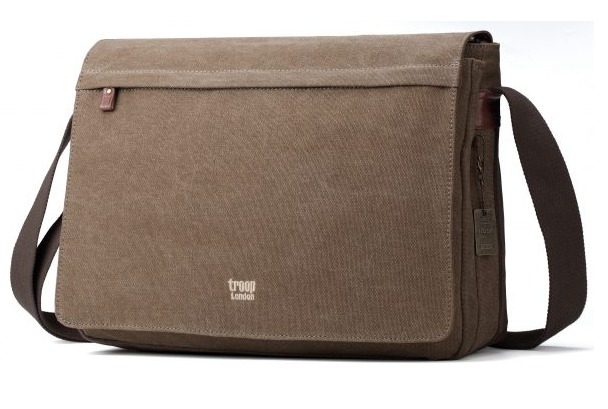 Troop London: Classic Flap-Front Messenger Large - Brown image