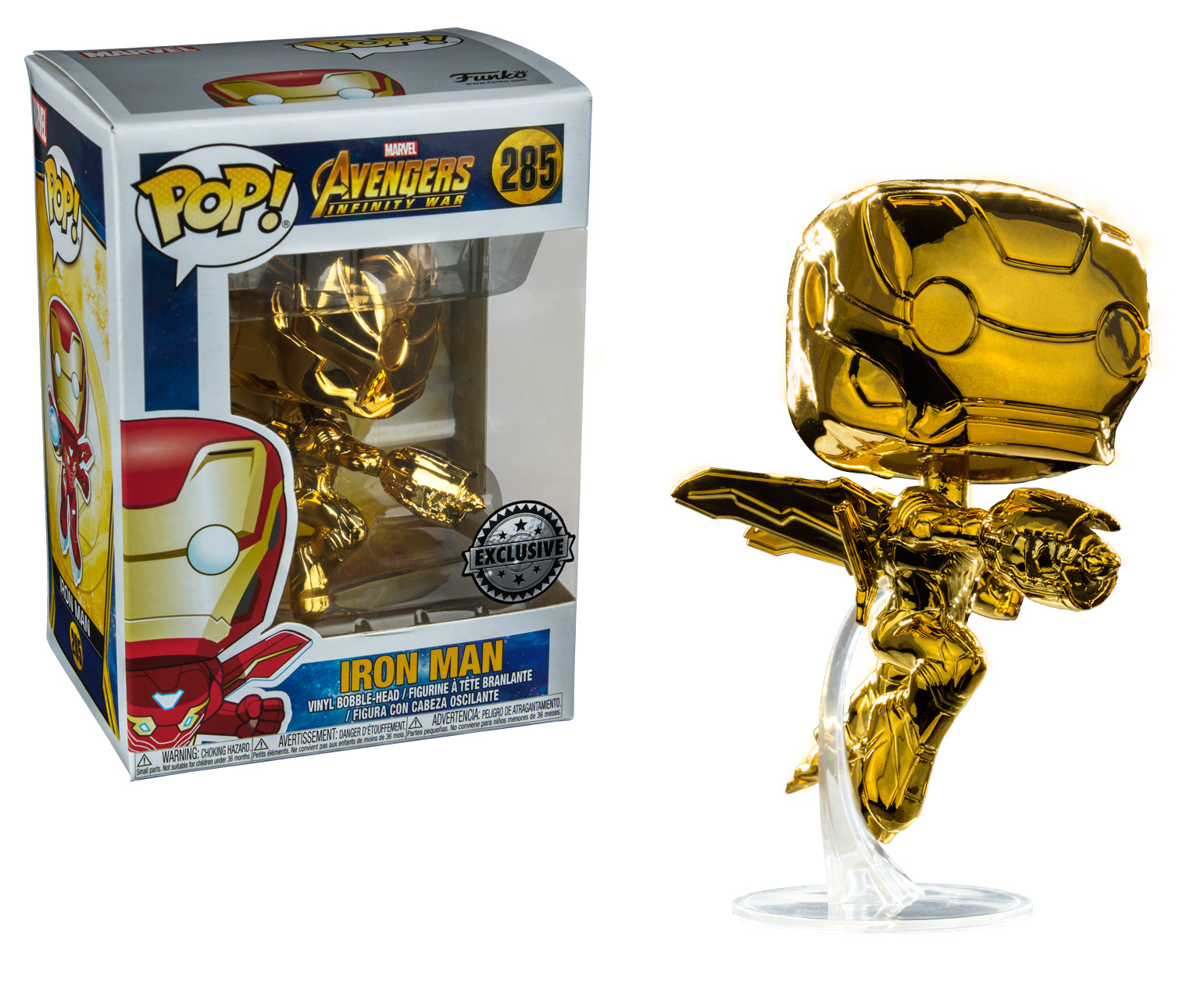 Avengers: Infinity War - Iron Man (Gold Chrome) Pop! Vinyl Figure image
