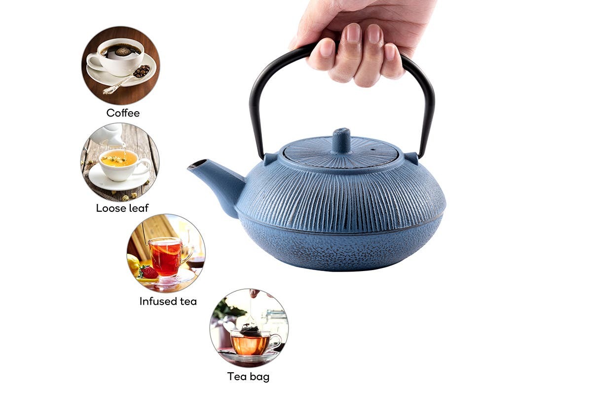 Ovela: Cast Iron Teapot - Teal image