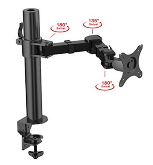 Loctek: DLB111 Single Monitor Arm Desktop Mount (10" - 30")