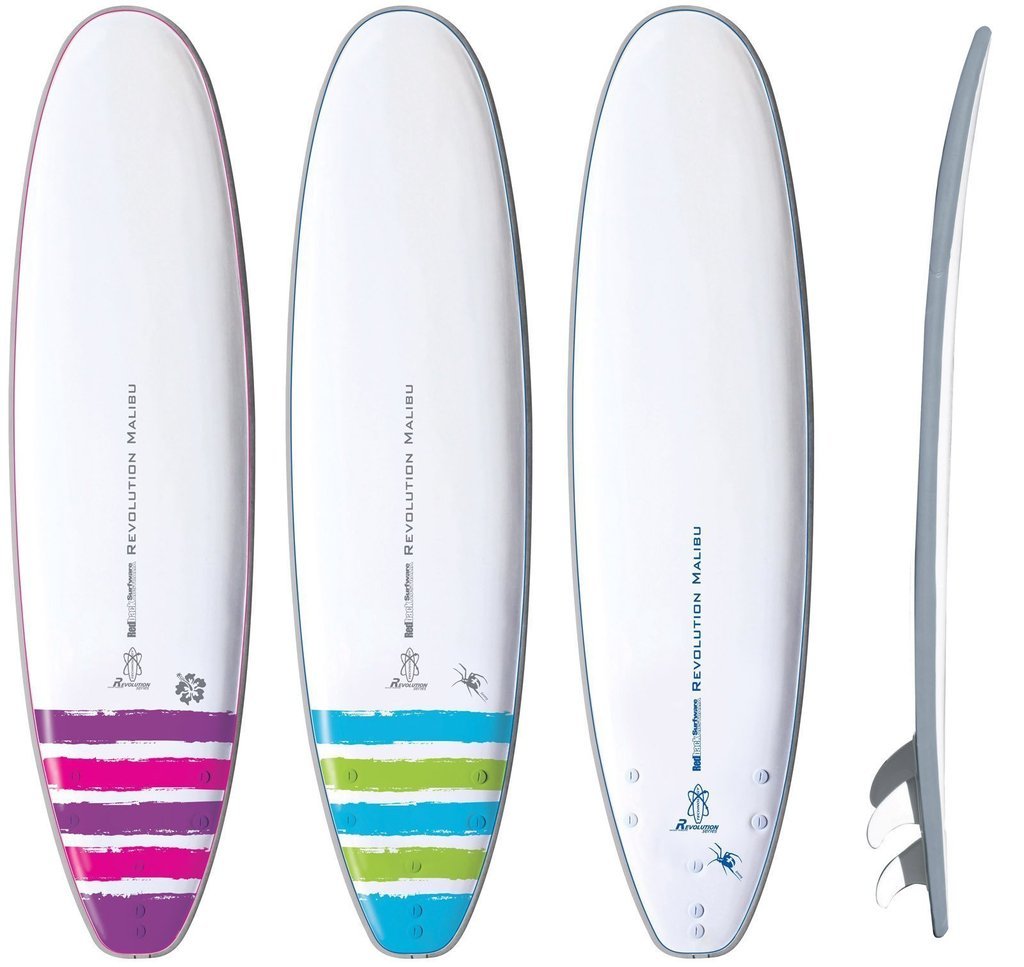 Buy Redback Revolution Malibu Surfboard White (8') at Mighty Ape NZ
