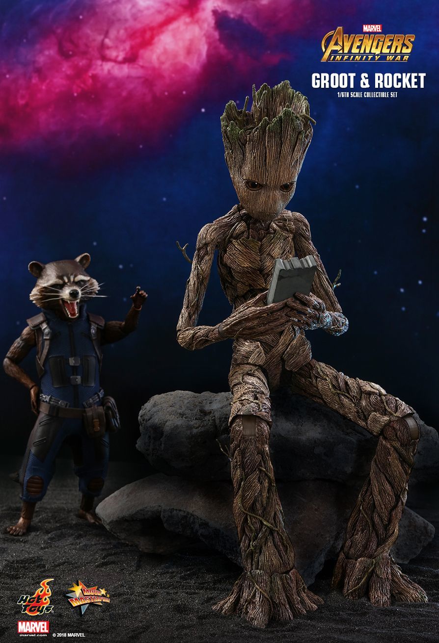 Avengers Infinity War: Groot & Rocket - 12" Articulated Figure Set image