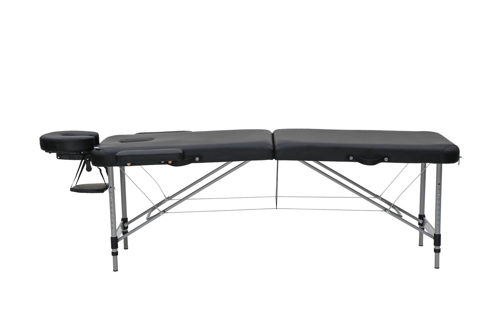 Buy 2Fold Massage Table Bed Aluminium Black at Mighty Ape NZ