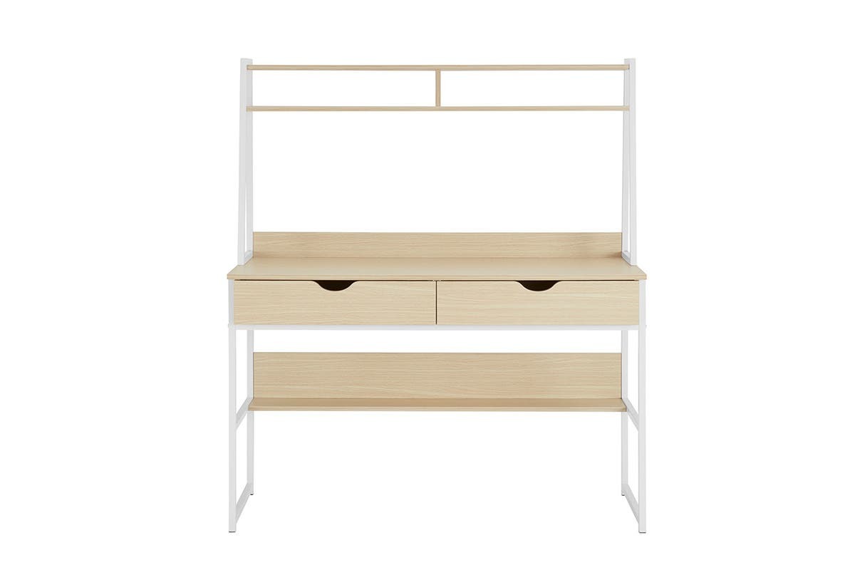 Buy Ovela Montreal Desk (Oak/White) at Mighty Ape NZ
