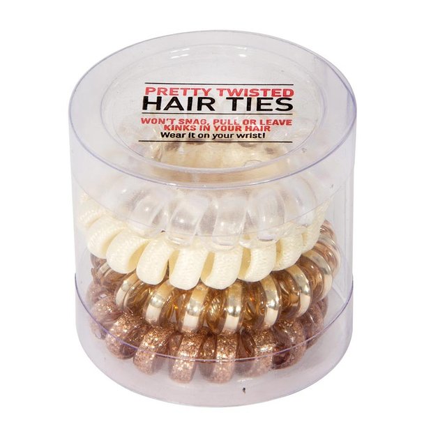Pretty Twisted Hair Ties (Assorted Designs) Girl's at Mighty Ape NZ