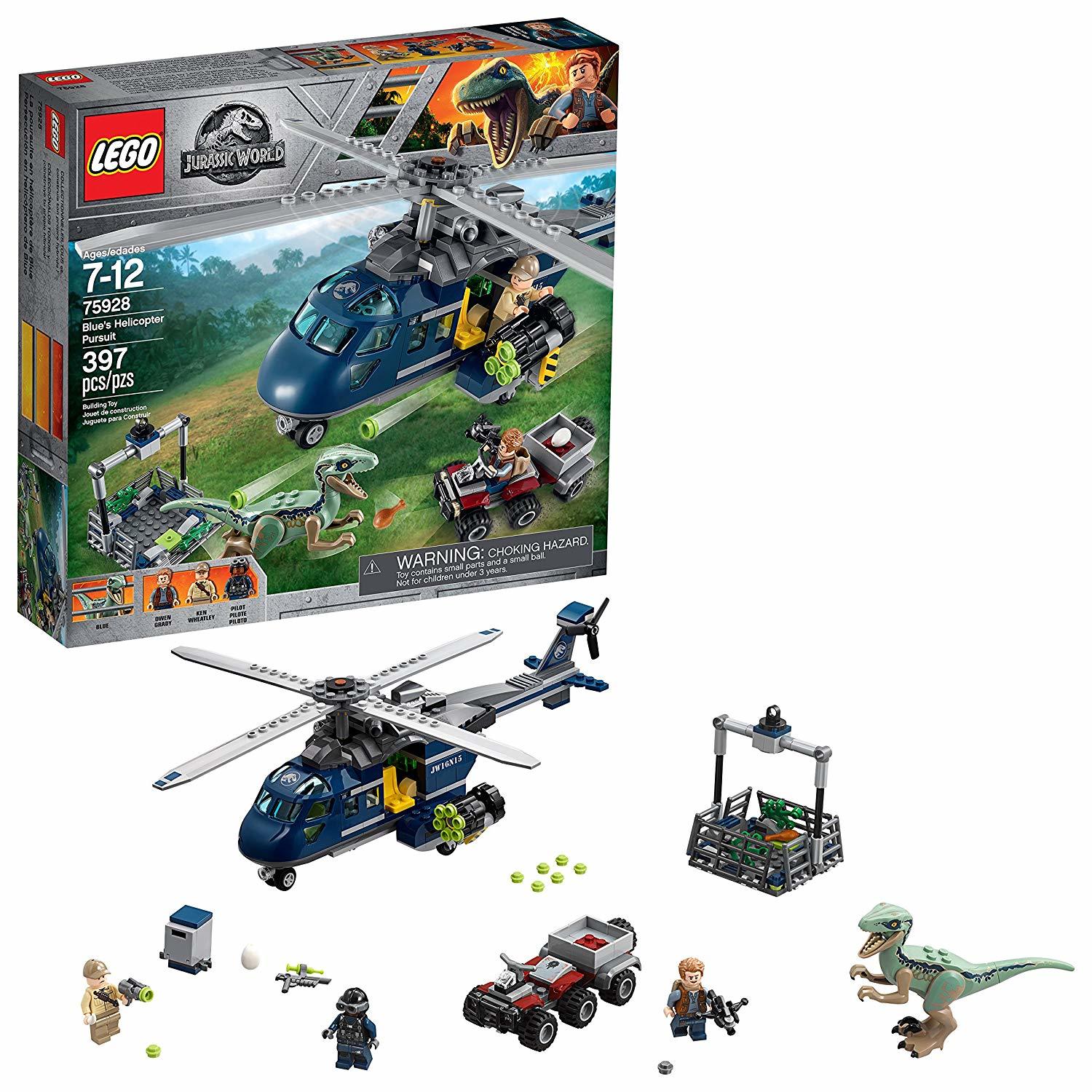 LEGO Jurassic World: Blue's Helicopter Pursuit (75928) image