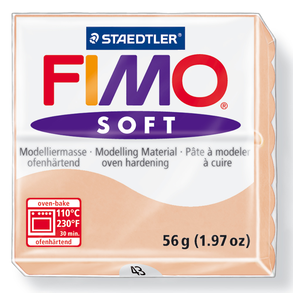 Staedtler Fimo Soft Modelling Clay Block - Light Flesh (56g) image