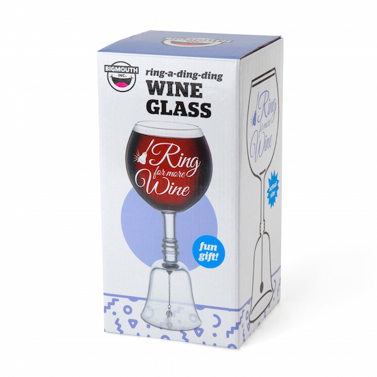 BigMouth Inc Ring For More Wine Novelty Wine Glass at Mighty Ape NZ