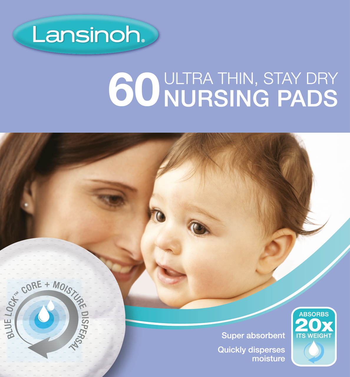 Buy Lansinoh Disposable Breastfeeding Nursing Breast Pads (60s) at