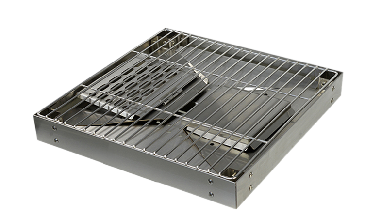 Premium Stainless Steel Portable Charcoal BBQ Grill (35x35x28cm)