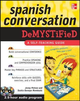 Spanish Conversation Demystified with Two Audio CDs by Jenny Petrow image