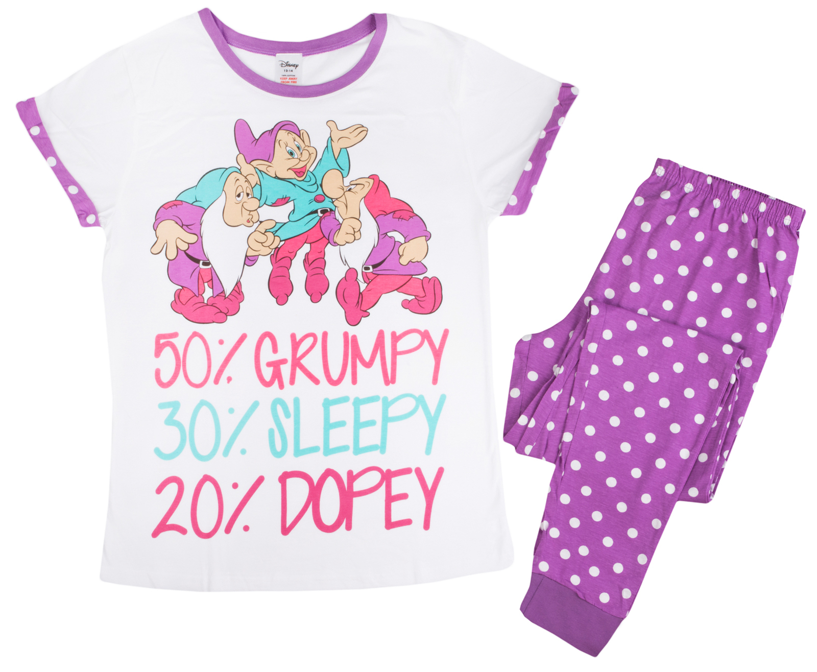 Disney: Seven Dwarfs (Polka-Dot) - Women's Pyjamas (12-14) image
