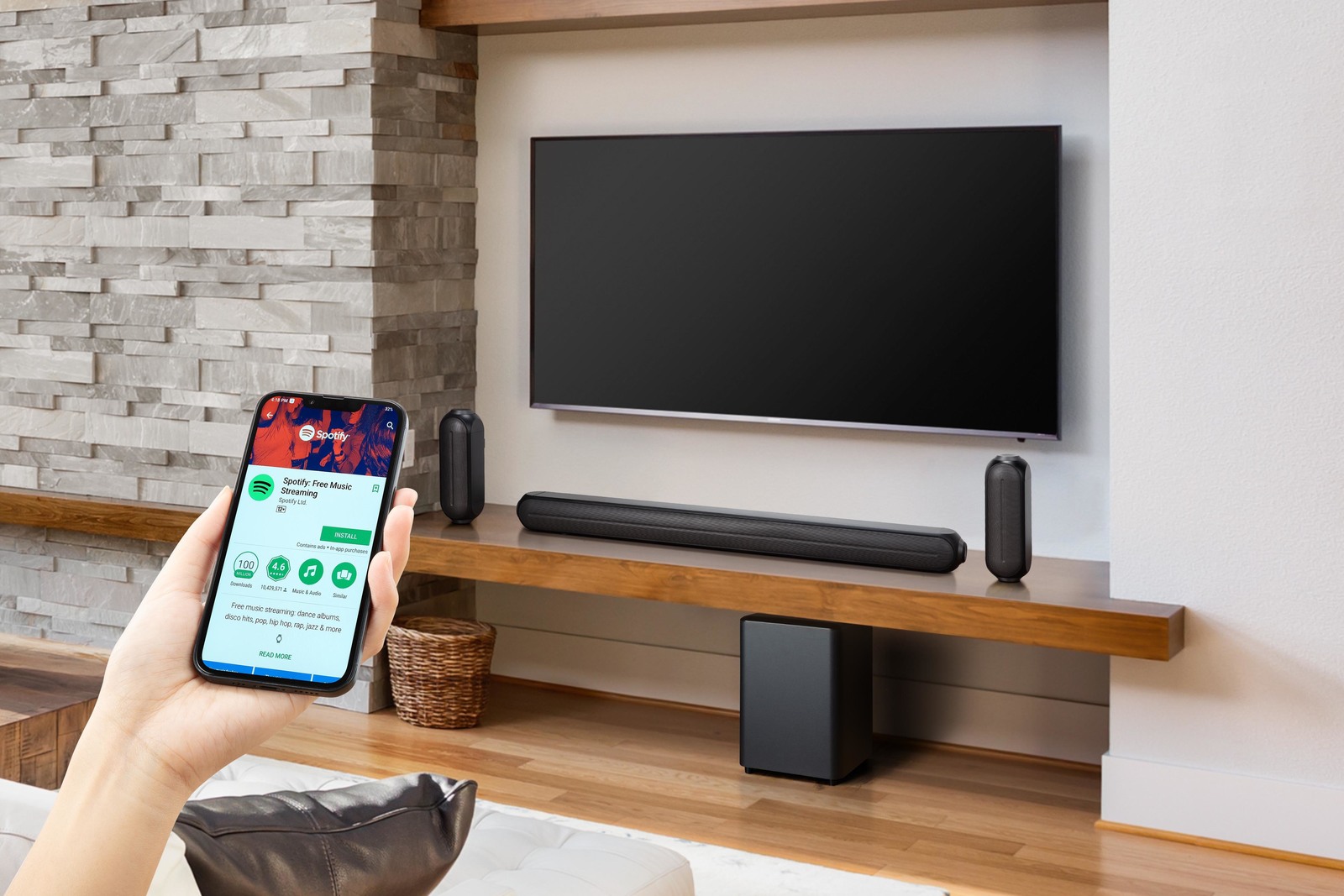 Kogan 5.1Ch 230W Dolby Soundbar with Subwoofer & Rear Speakers at