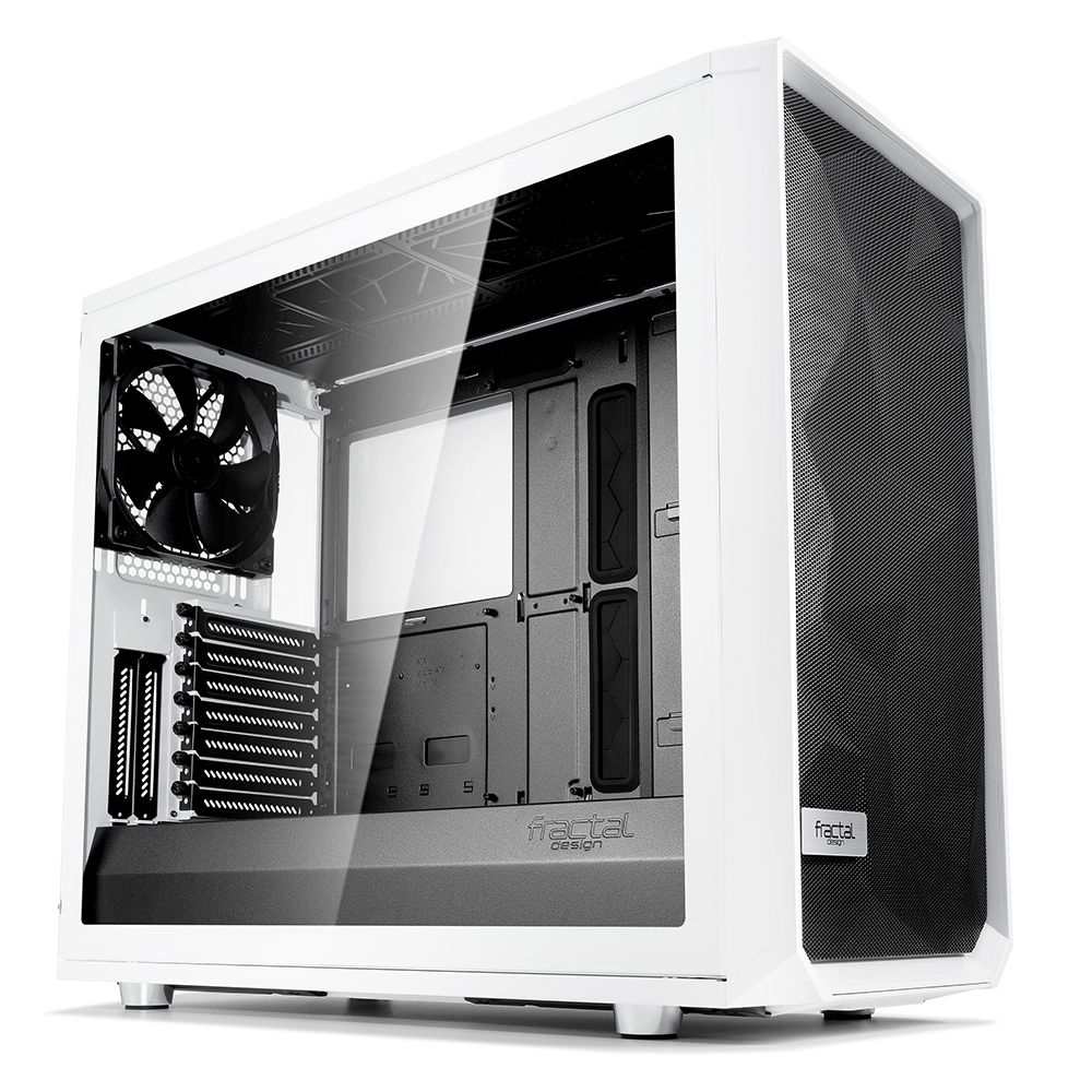 Fractal Design: Meshify S2 - White - Clear Tempered Glass