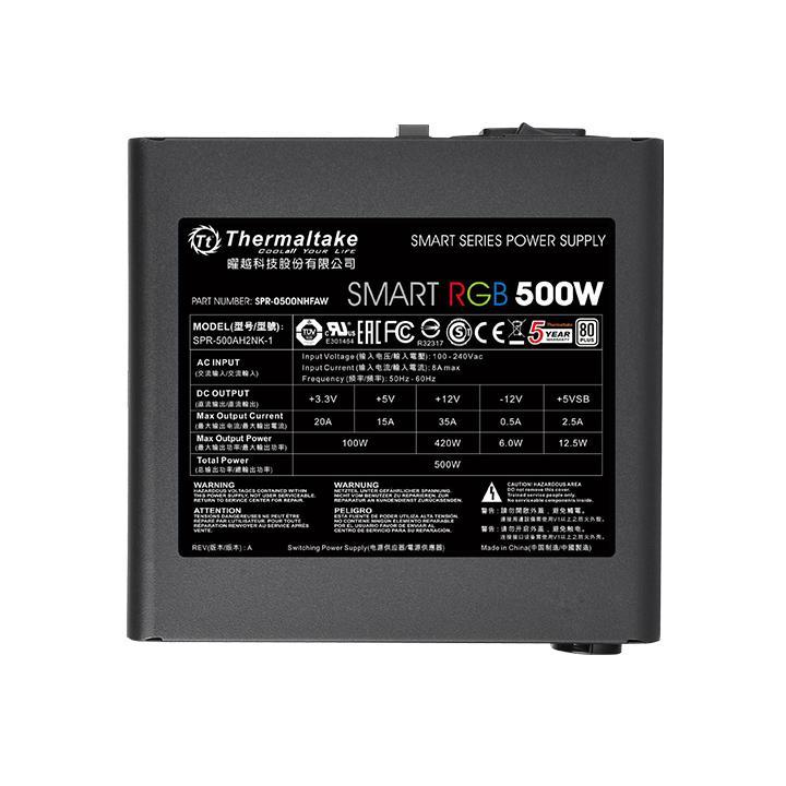 Thermaltake: Smart RGB 500W - Non Modular Power Supply image