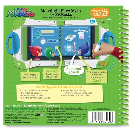 Leapstart: PJ Masks Moonlight Maths - Activity Book (Level 2) image
