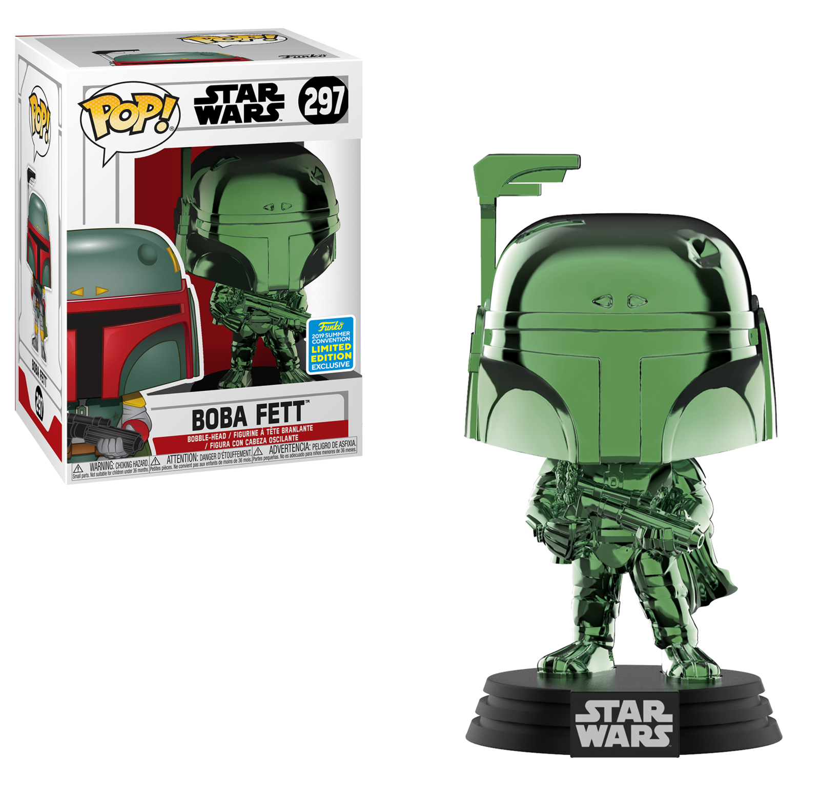 Star Wars: Boba Feet (Green Chrome) - Pop! Vinyl Figure image