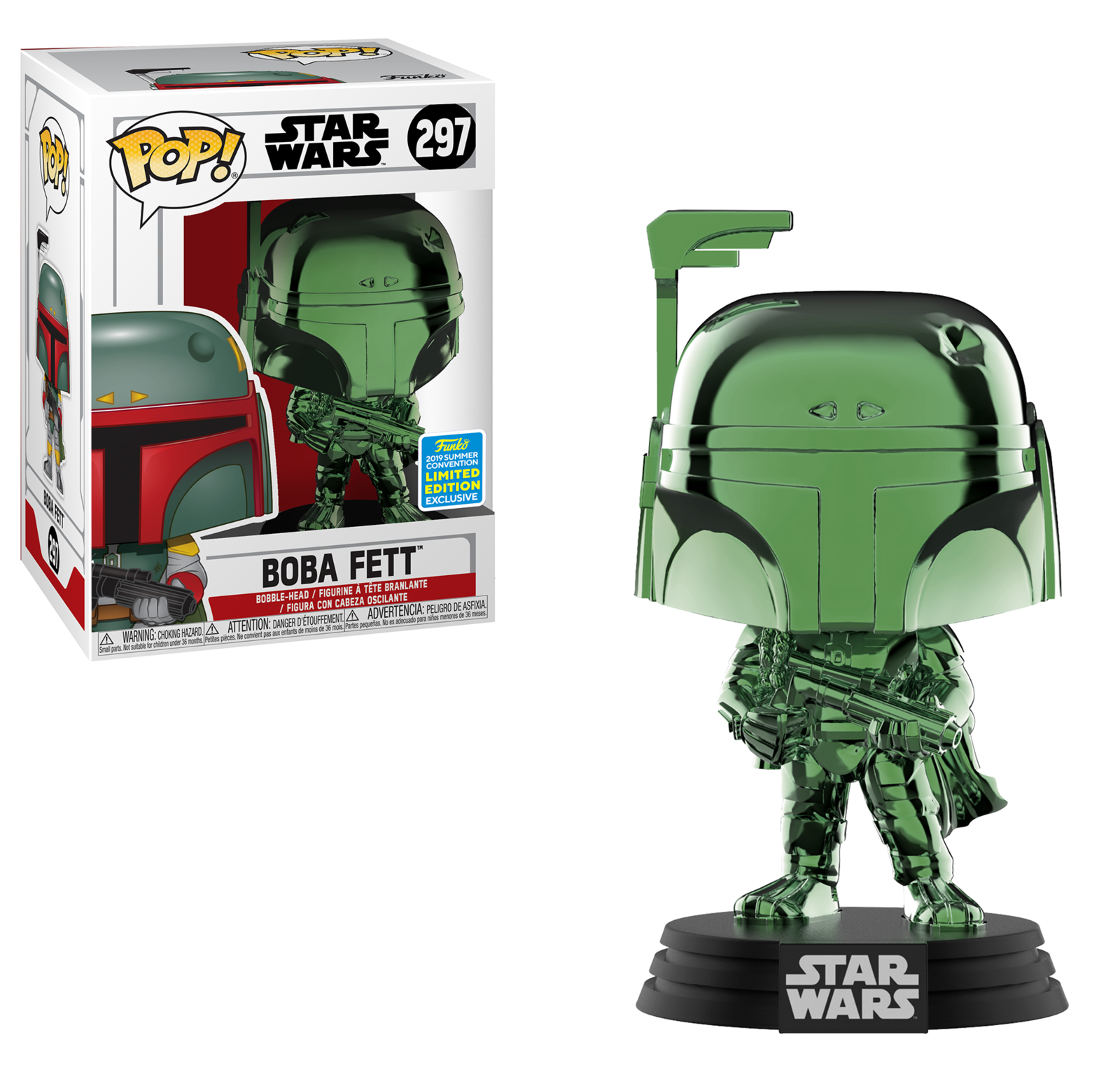 Star Wars: Boba Feet (Green Chrome) - Pop! Vinyl Figure