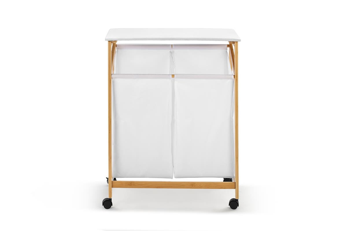 Ovela Bamboo Laundry Cart at Mighty Ape NZ