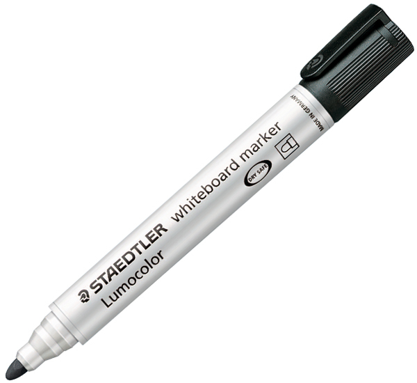 Staedtler 351 Whiteboard Bullet Tip Marker - Black image