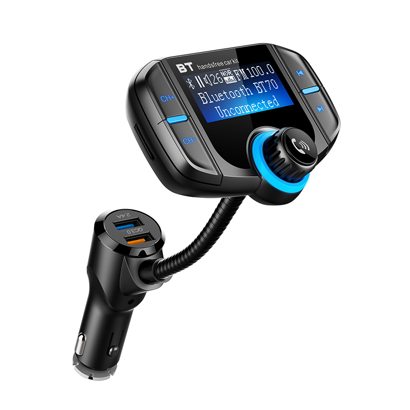 Ape Basics: Bluetooth FM Transmitter Car Charger With Built In Display image