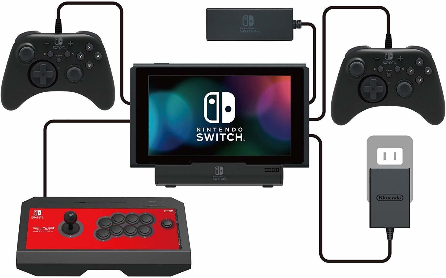 Hori Official Licensed Nintendo Switch MultiPort Playstand Dock and Charger on Switch