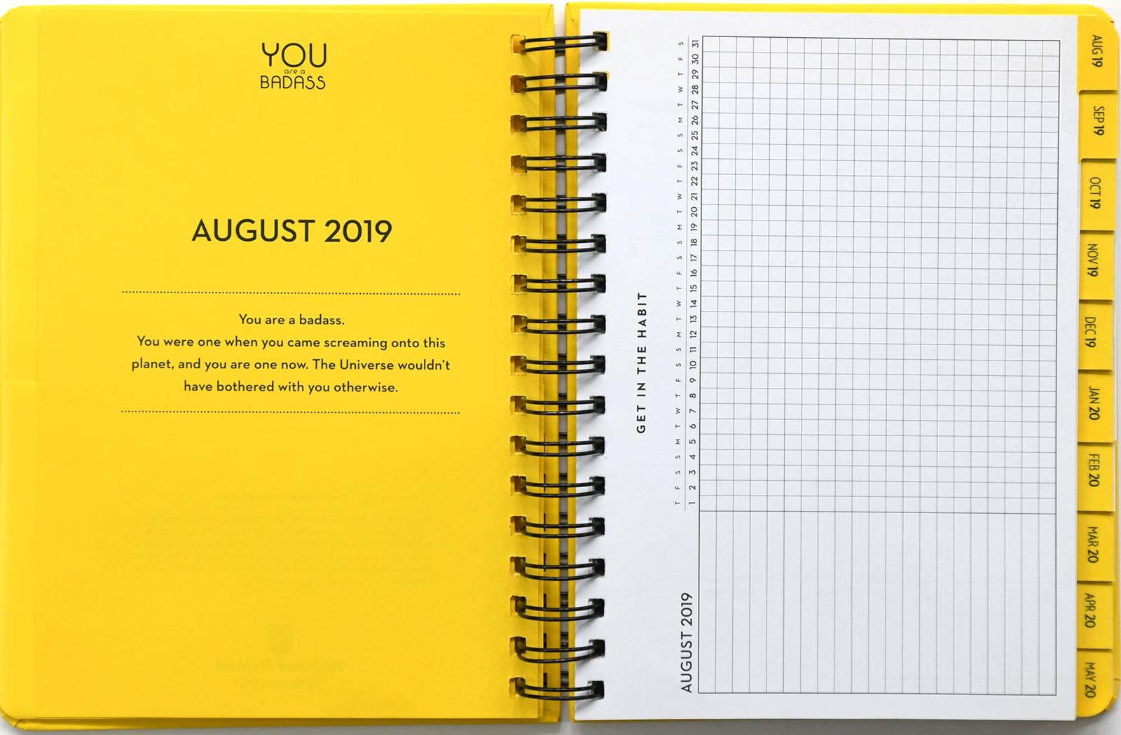 You Are a Badass 2019-2020 17-Month Monthly/Weekly Planning Diary image