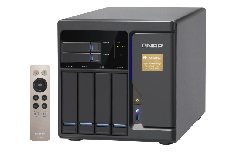 QNAP TVS-682T-I3-8G NAS,4+2+2XM.2 SLOT(DISKLESS),8GB,I3-6100,T-BOLT,GbE(4),10G-T,TWR,2YR image