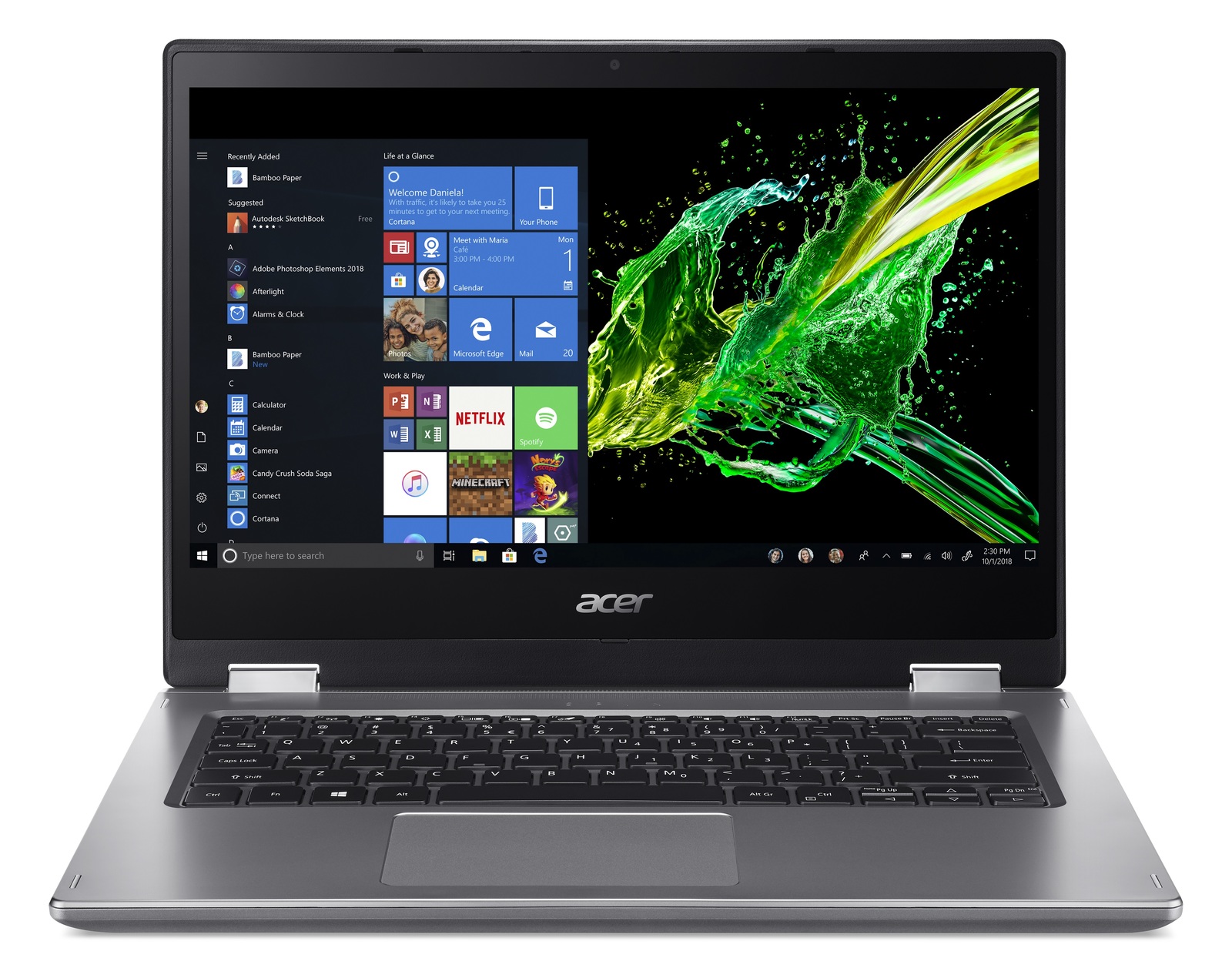 14" Acer Spin 3 i5 4GB 1TB Laptop