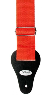 Stagg Nylon Guitar Strap (Red)