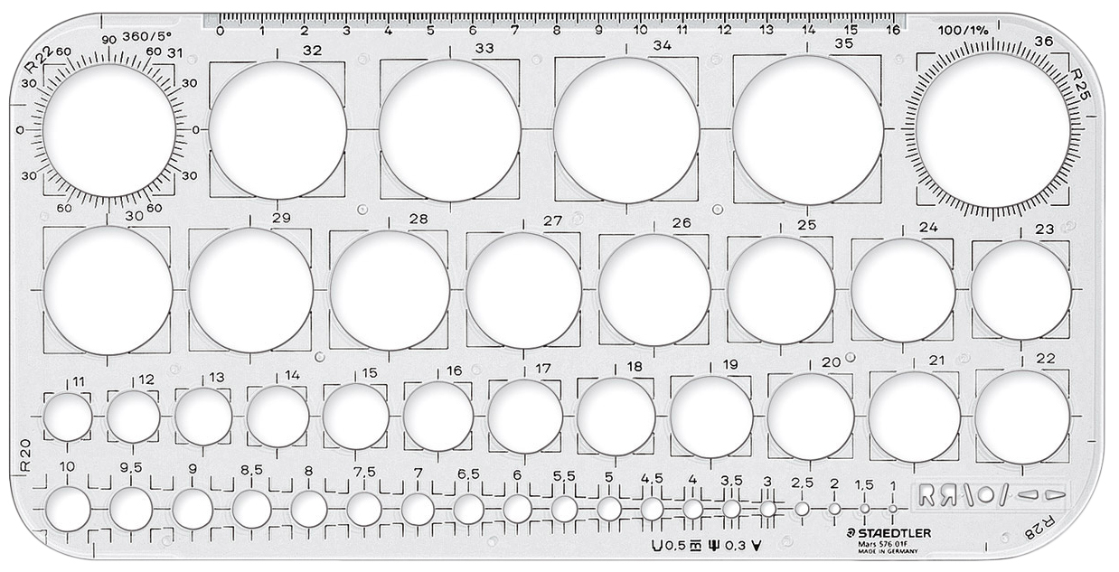 Staedtler Mars Circle Template image